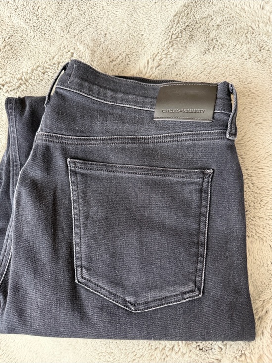 Citizens Of Humanity Denim - Citizens of Humanity Charcoal Black Slim Denim Jeans